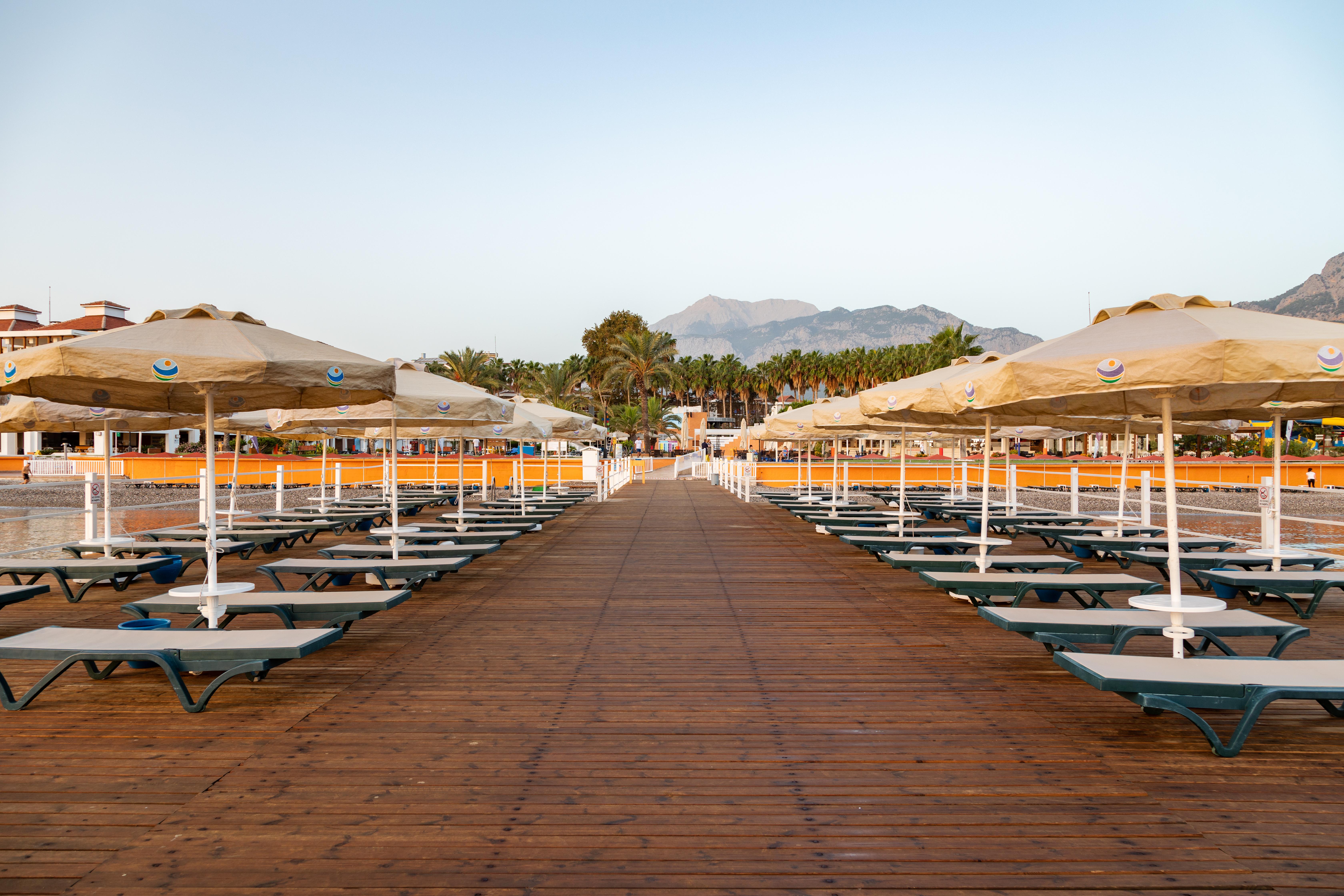 Aqi Hydros Club Hotel Kemer Eksteriør billede The beach at the resort